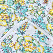 Begonia Hand Block Printed Quilt